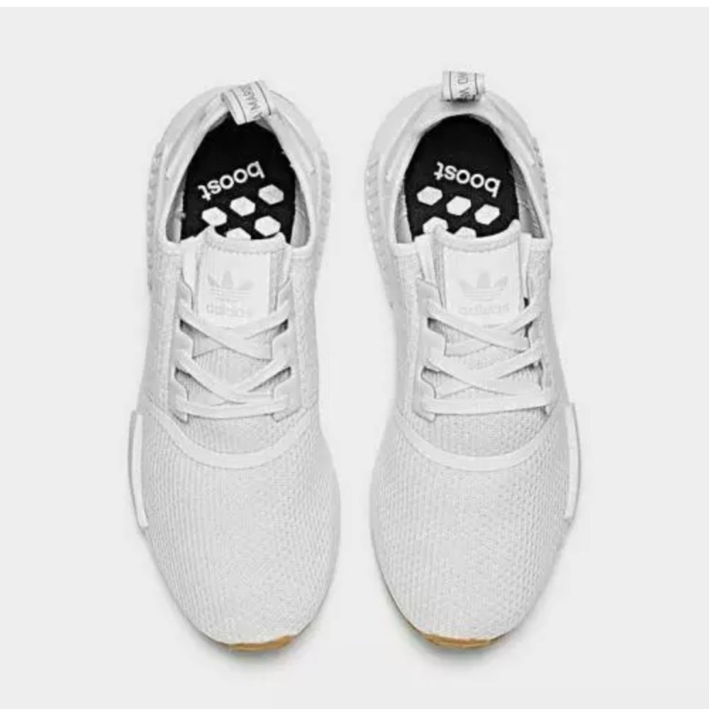 Adidas Men’s NMD_R1 Running Sneakers Cloud White - Picture 4 of 5